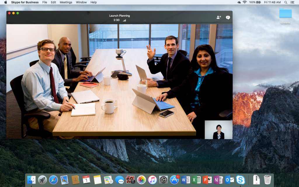 Facetime, skype, hangouts remote working