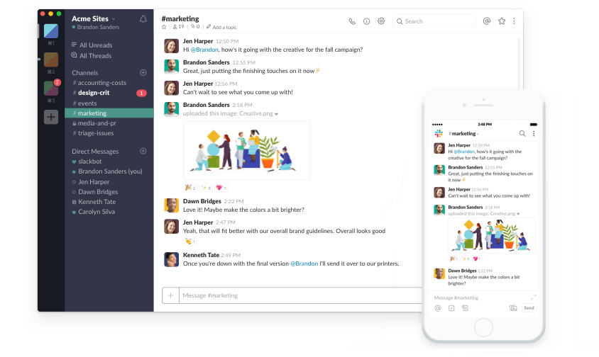 slack remote working